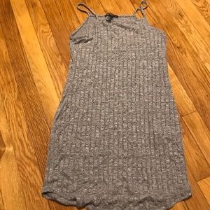 ribbed grey dress